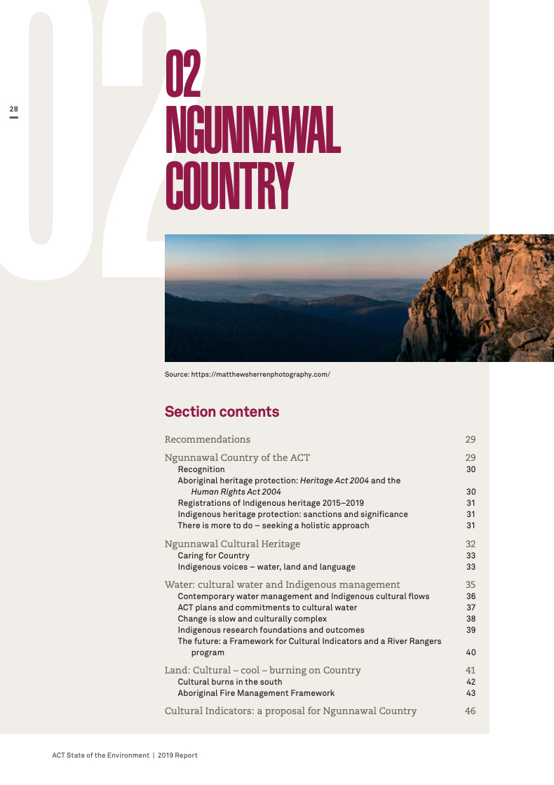 Ngunnawal Country chapter screenshot